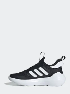adidas Black/White Tensaur Comfort Slip On Junior Trainers