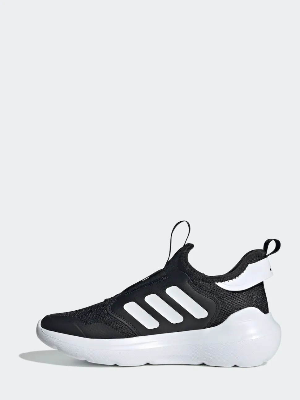 adidas Black/White Tensaur Comfort Slip On Junior Trainers
