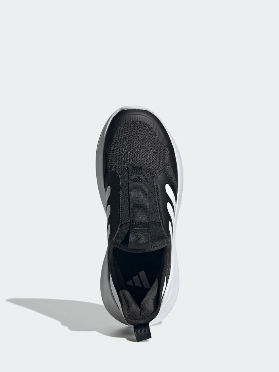 adidas Black/White Tensaur Comfort Slip On Junior Trainers