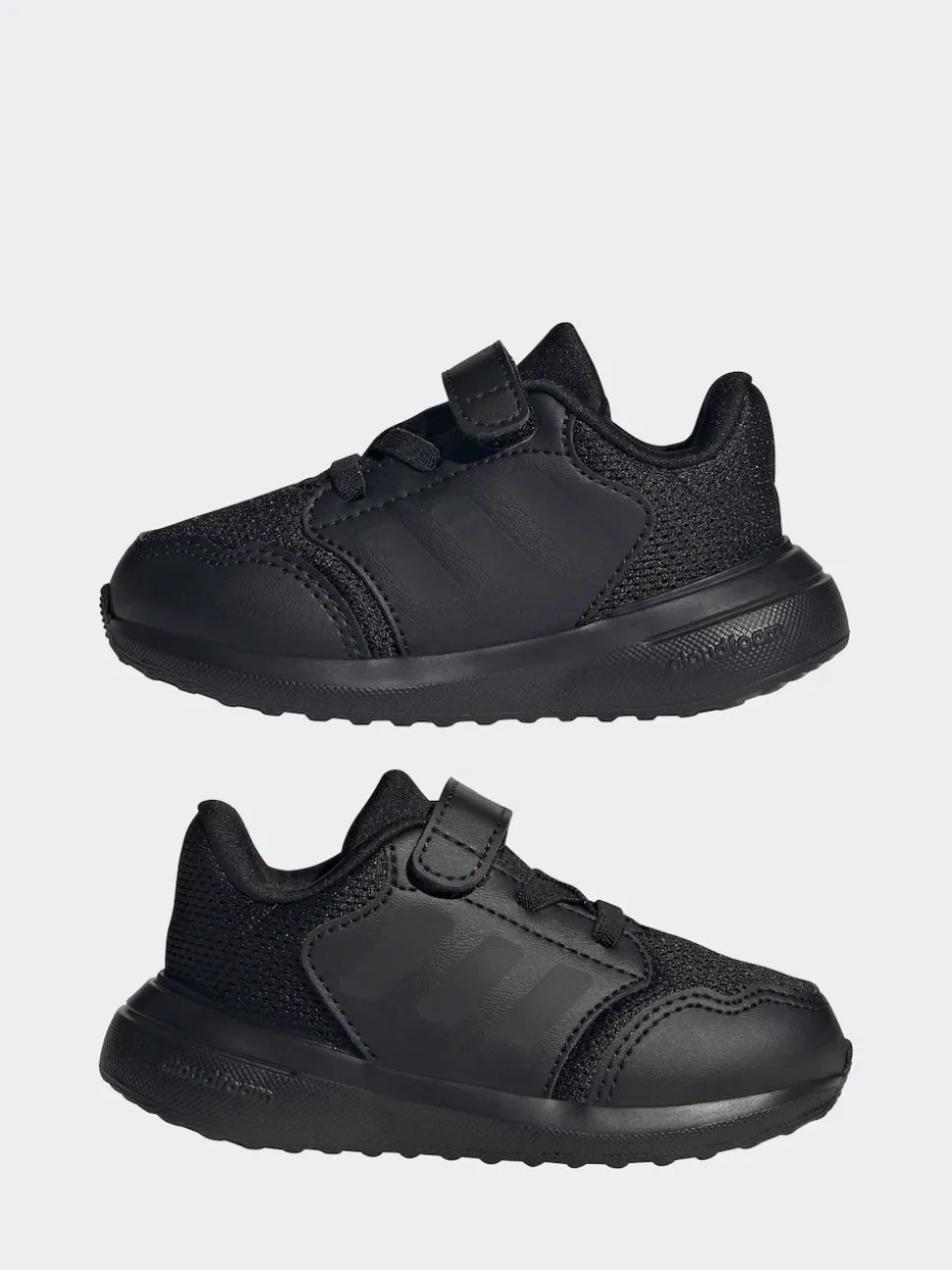 adidas Dark Black Tensaur Run 3.0 Easy On Infant Trainers