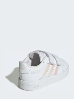 adidas White Grand Court 3.0 Infant Trainers