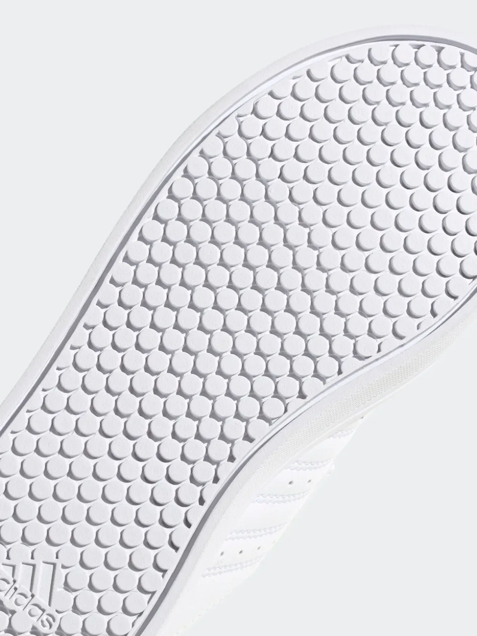 adidas White VS Pace 2.0 Hook and Loop Kids Trainers