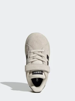 adidas Ash Grey Grand Court 2.0 Elastic Lace Infant Trainers