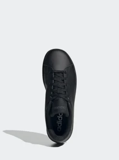 adidas Black Advantage Base 2.0 Lace Junior Trainers