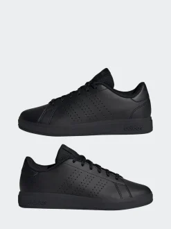 adidas Black Advantage Base 2.0 Lace Junior Trainers