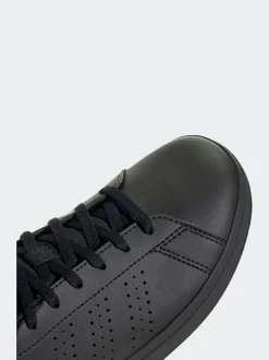 adidas Black Advantage Base 2.0 Lace Junior Trainers