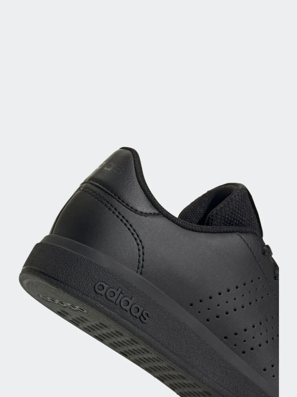 adidas Black Advantage Base 2.0 Lace Junior Trainers