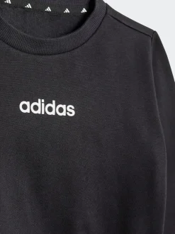 adidas Black Essentials Infant Kids Joggers Set