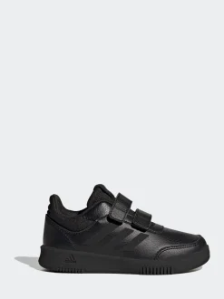 adidas Black Hook and Loop Tensaur Kids Trainers
