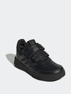 adidas Black Hook and Loop Tensaur Kids Trainers