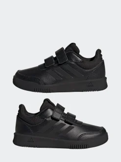 adidas Black Hook and Loop Tensaur Kids Trainers