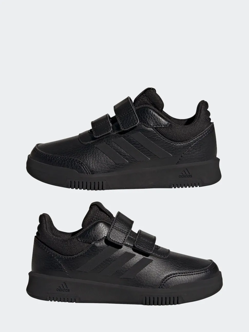 adidas Black Hook and Loop Tensaur Kids Trainers