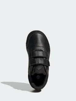 adidas Black Hook and Loop Tensaur Kids Trainers