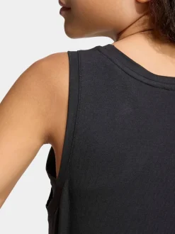adidas Black Linear Jersey Tank Top