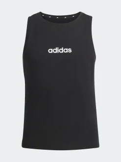 adidas Black Linear Jersey Tank Top