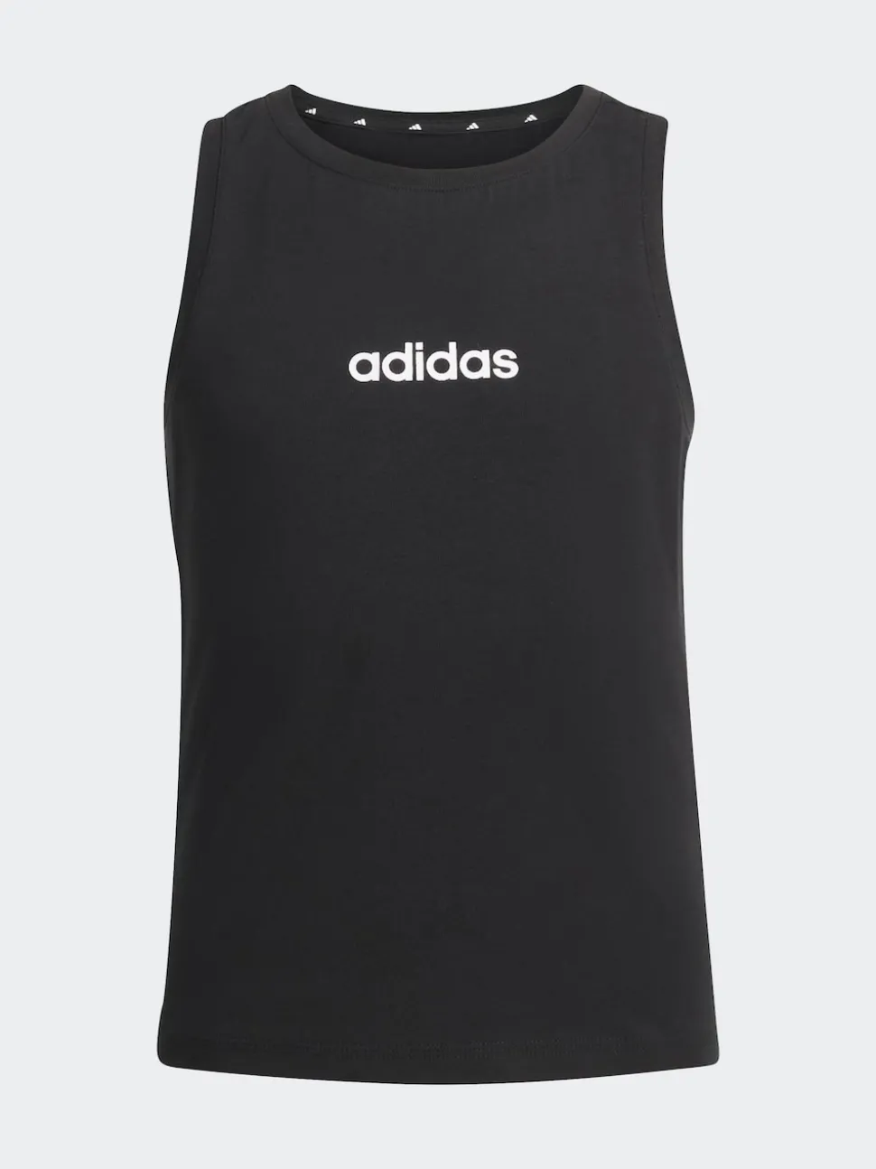 adidas Black Linear Jersey Tank Top