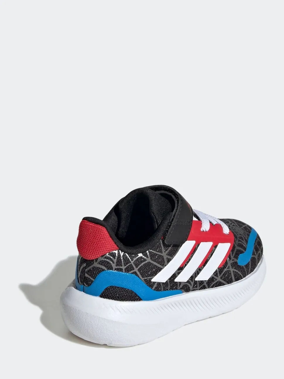 adidas Black Marvel Spider-Man Runfalcon Hook and Loop Kids Trainers