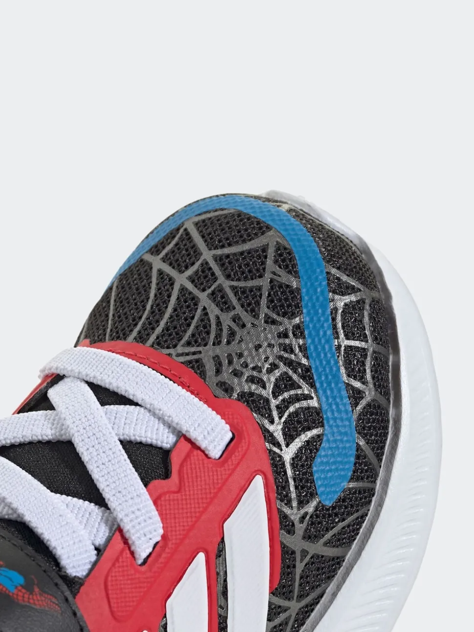 adidas Black Marvel Spider-Man Runfalcon Hook and Loop Kids Trainers