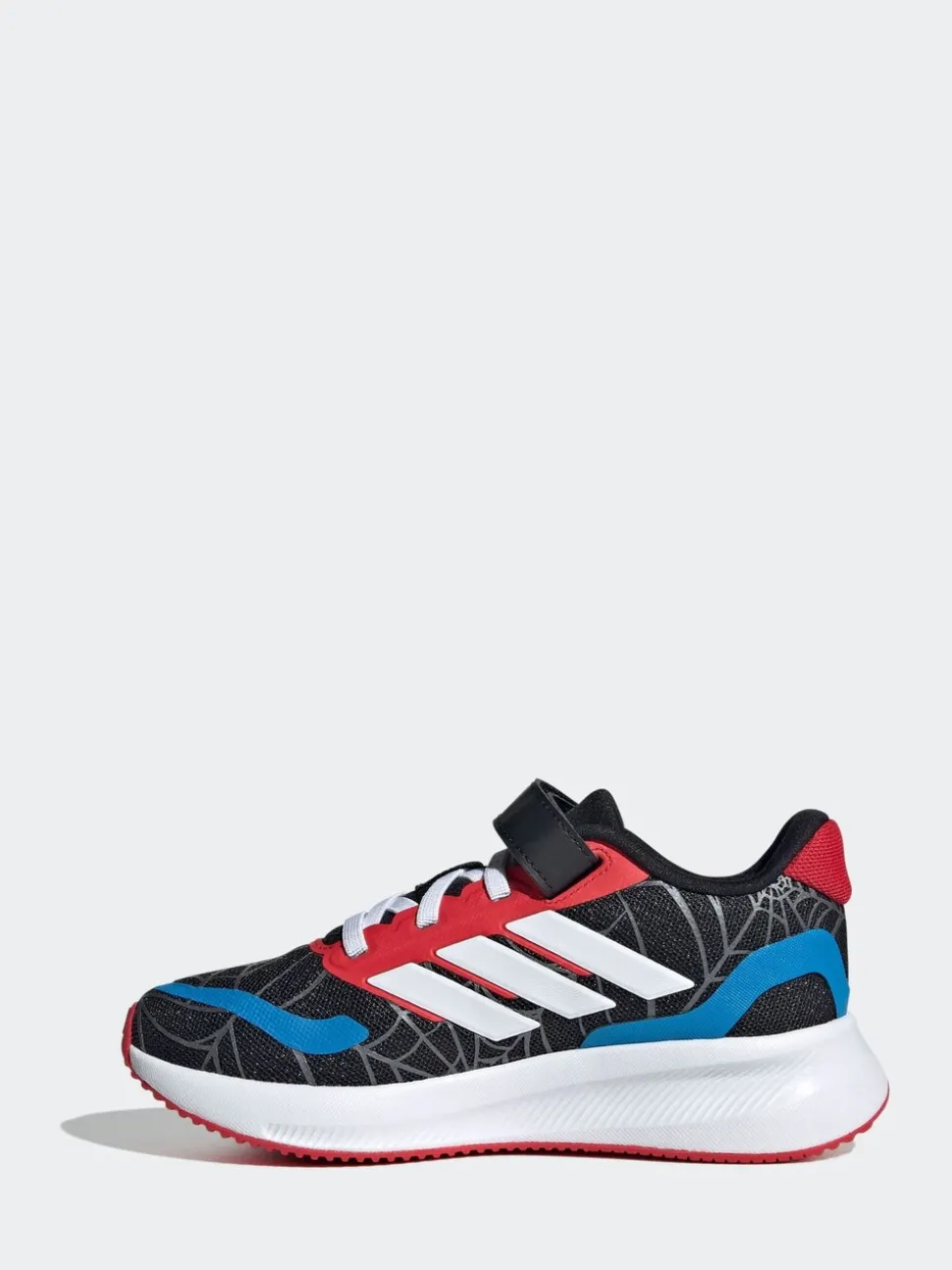adidas Black Marvel Spider-Man Runfalcon Hook and Loop Kids Trainers