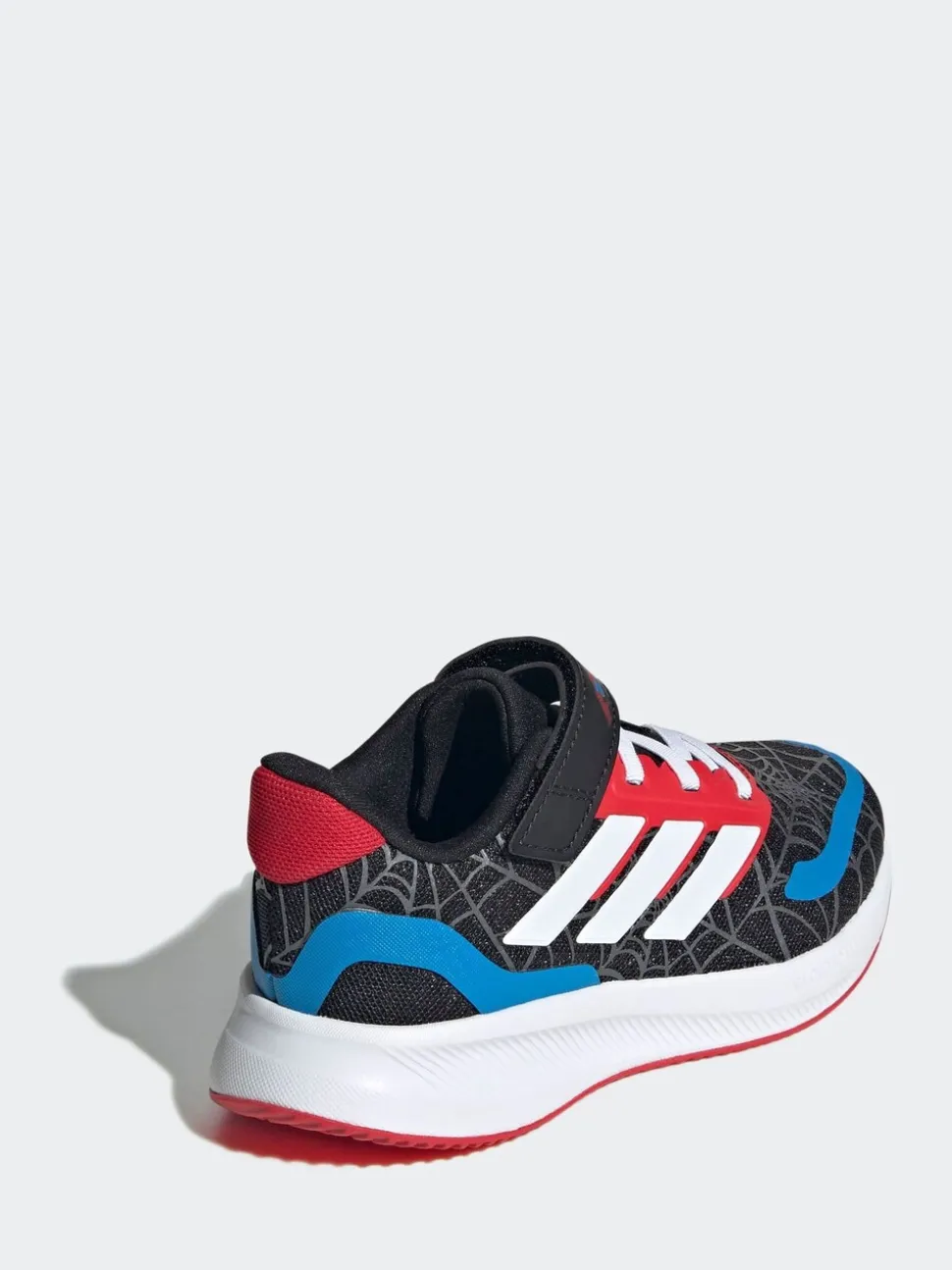adidas Black Marvel Spider-Man Runfalcon Hook and Loop Kids Trainers