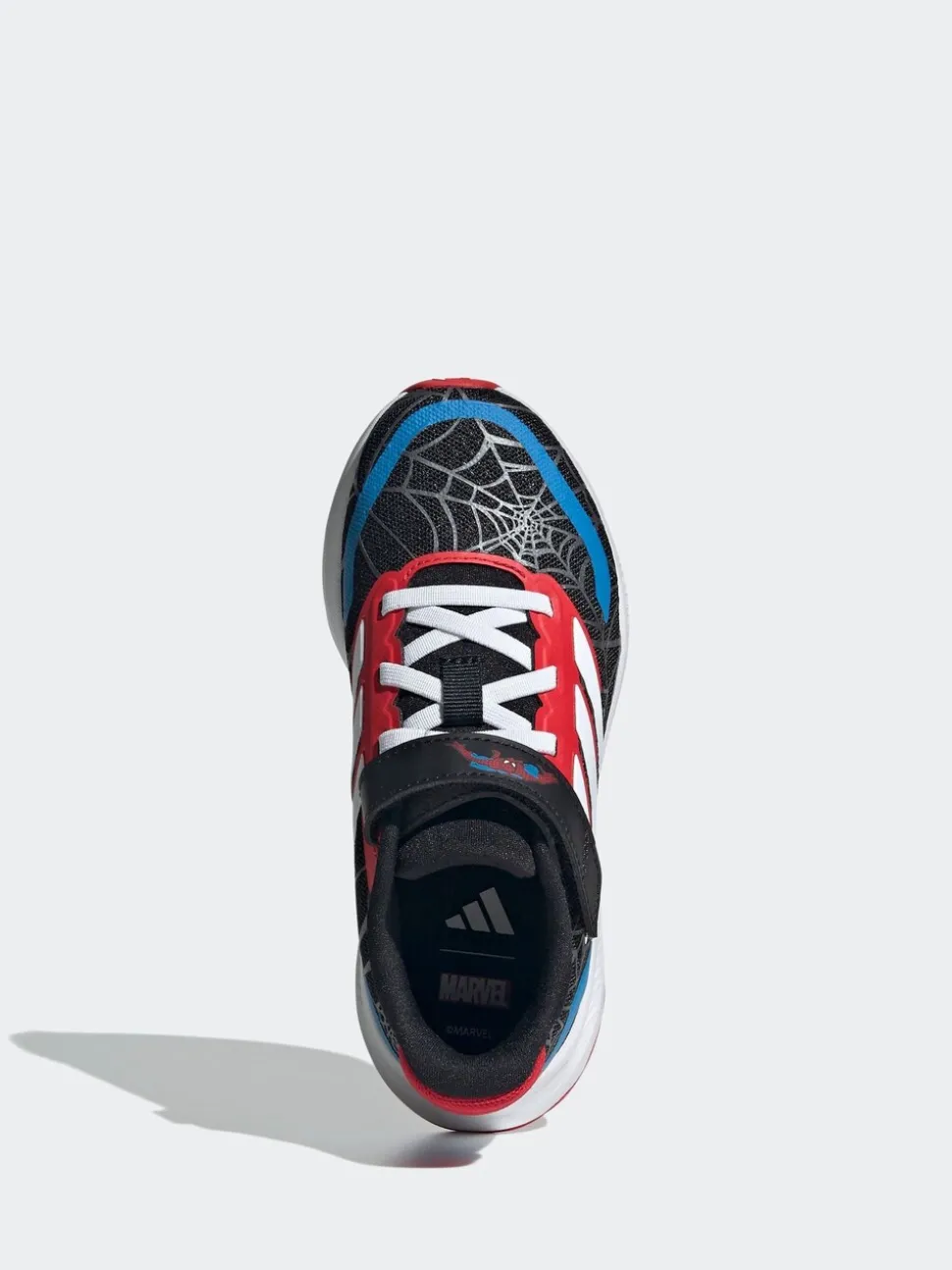adidas Black Marvel Spider-Man Runfalcon Hook and Loop Kids Trainers