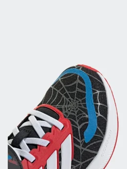 adidas Black Marvel Spider-Man Runfalcon Hook and Loop Kids Trainers