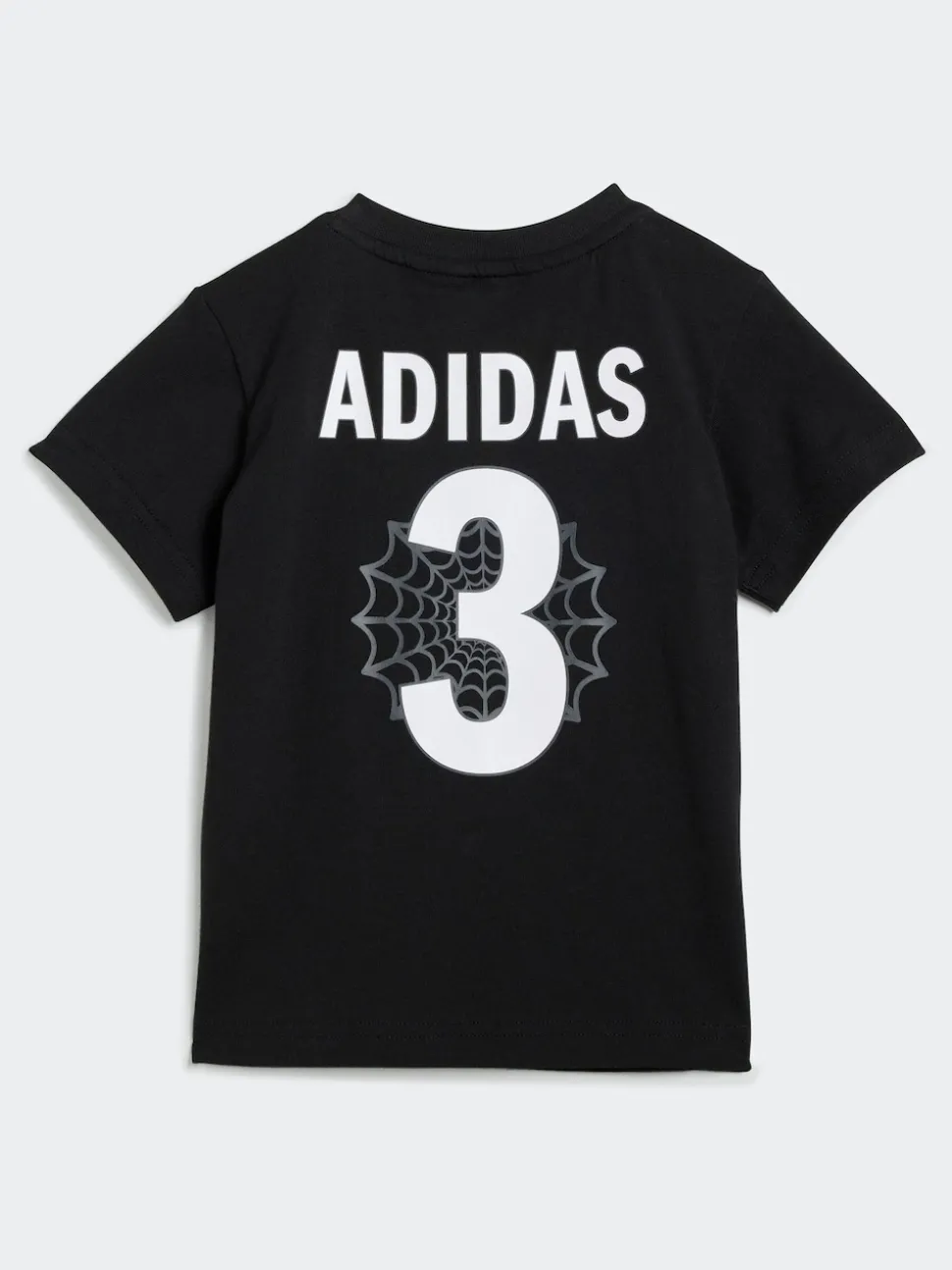 adidas Black Marvel Spider-Man Infant Kids T-Shirt and Shorts Set