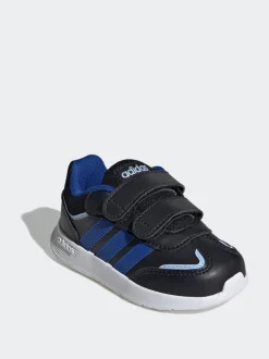 adidas Black/Navy Tensaur Switch Hook and Loop Infant Trainers