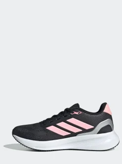 adidas Black/Pink Runfalcon 5 Lace Running Junior Trainers