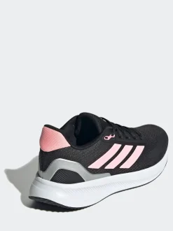 adidas Black/Pink Runfalcon 5 Lace Running Junior Trainers