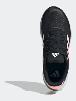 adidas Black/Pink Runfalcon 5 Lace Running Junior Trainers