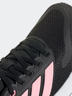 adidas Black/Pink Runfalcon 5 Lace Running Junior Trainers