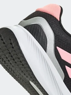 adidas Black/Pink Runfalcon 5 Lace Running Junior Trainers