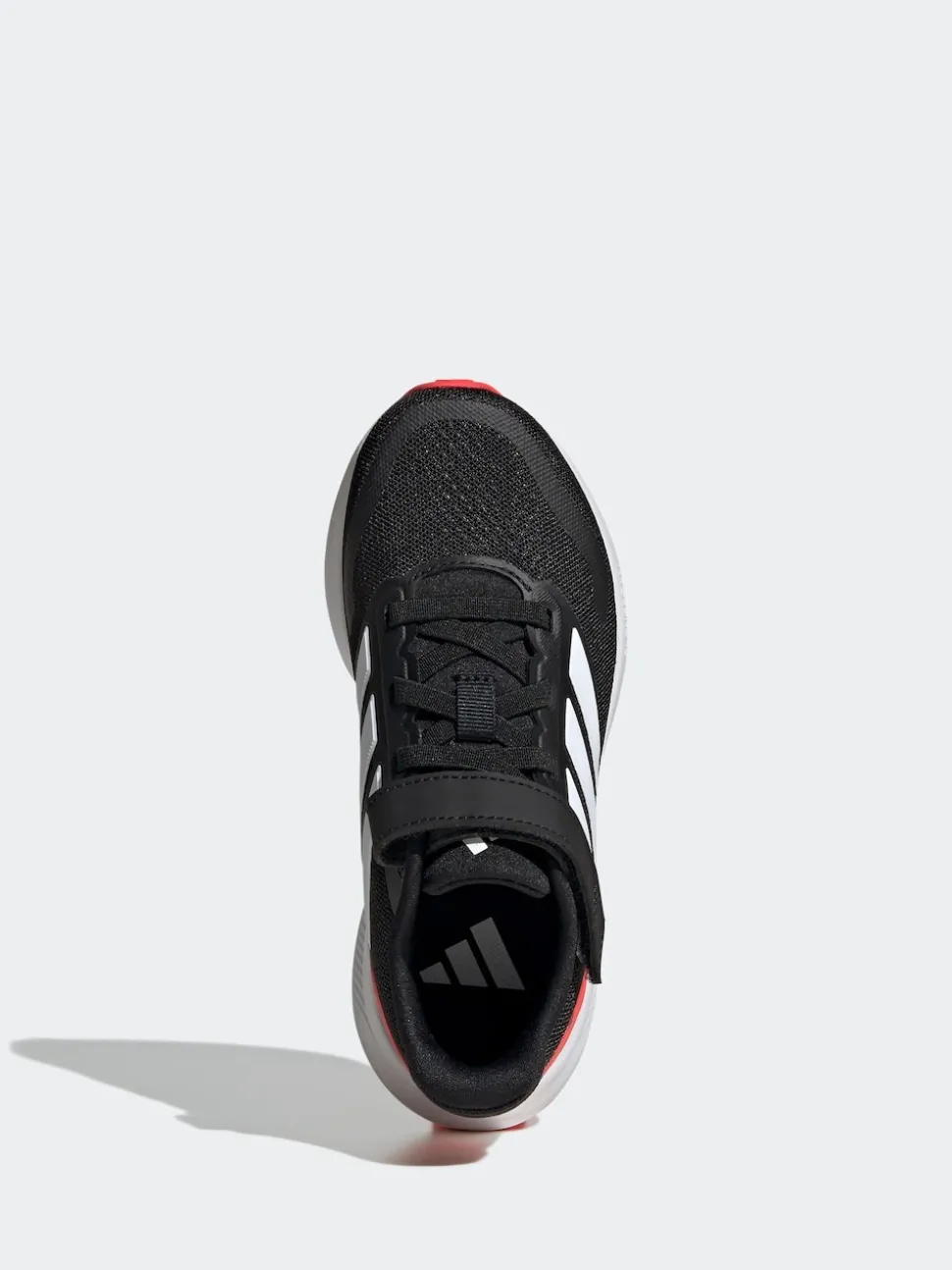 adidas Black/Red Runfalcon 5 Elastic Lace Running Kids Trainers