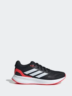 adidas Black/Red Runfalcon 5 Lace Running Junior Trainers