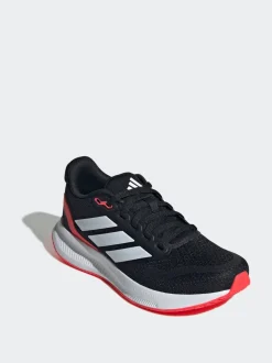 adidas Black/Red Runfalcon 5 Lace Running Junior Trainers
