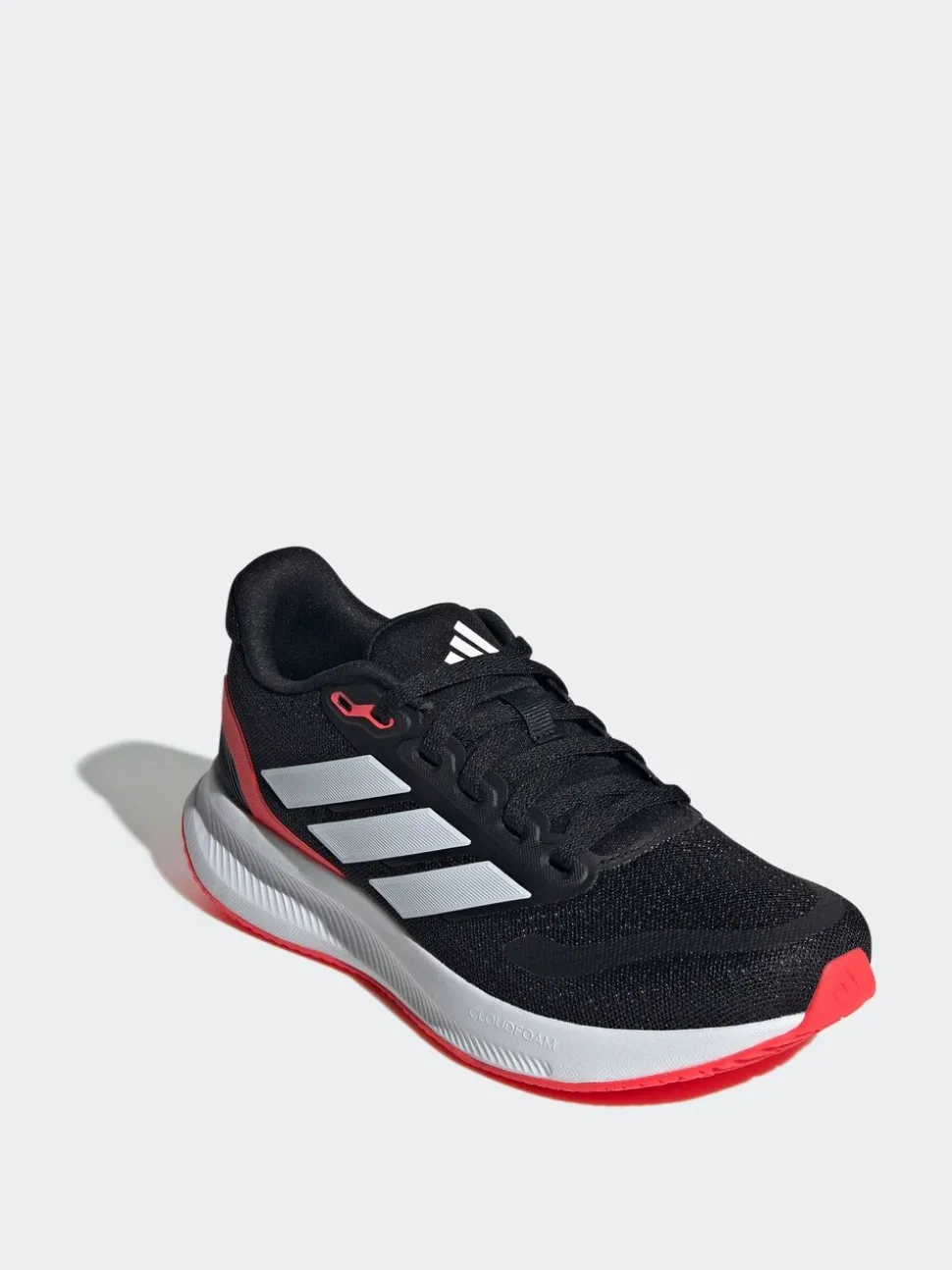 adidas Black/Red Runfalcon 5 Lace Running Junior Trainers