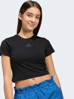 adidas Black Soft Touch Baby Crop T-Shirt