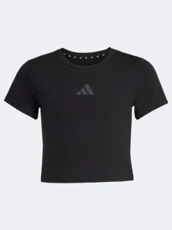 adidas Black Soft Touch Baby Crop T-Shirt
