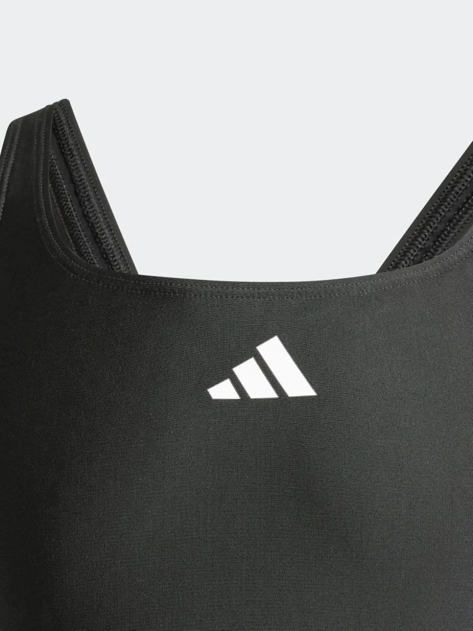 adidas Black 3-Stripes C-Back Kids Swimsuit
