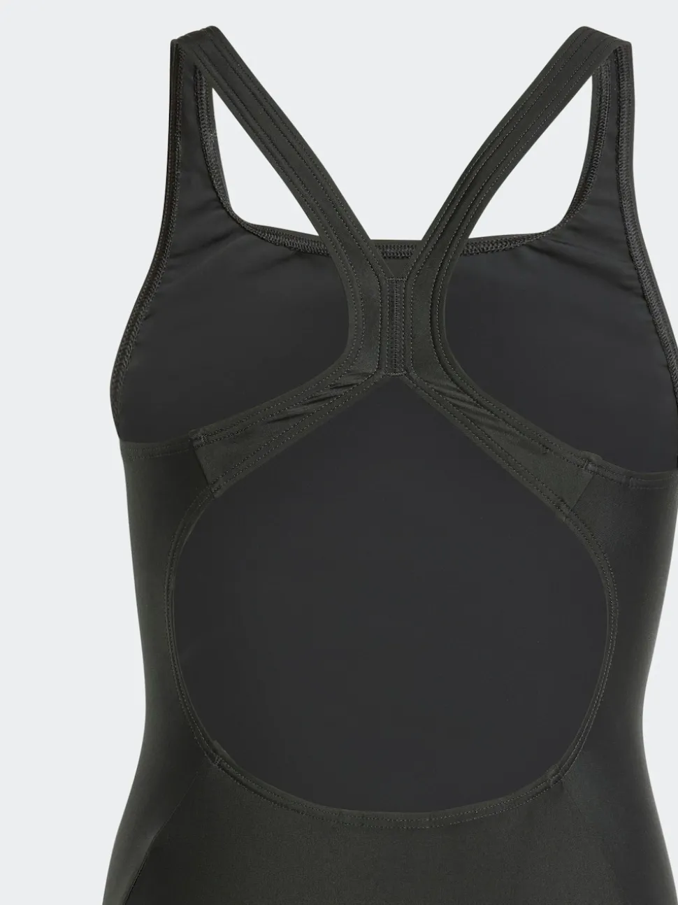 adidas Black 3-Stripes C-Back Kids Swimsuit