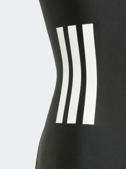 adidas Black 3-Stripes C-Back Kids Swimsuit