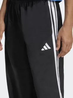 adidas Black 3-Stripes Woven Wide Leg Joggers