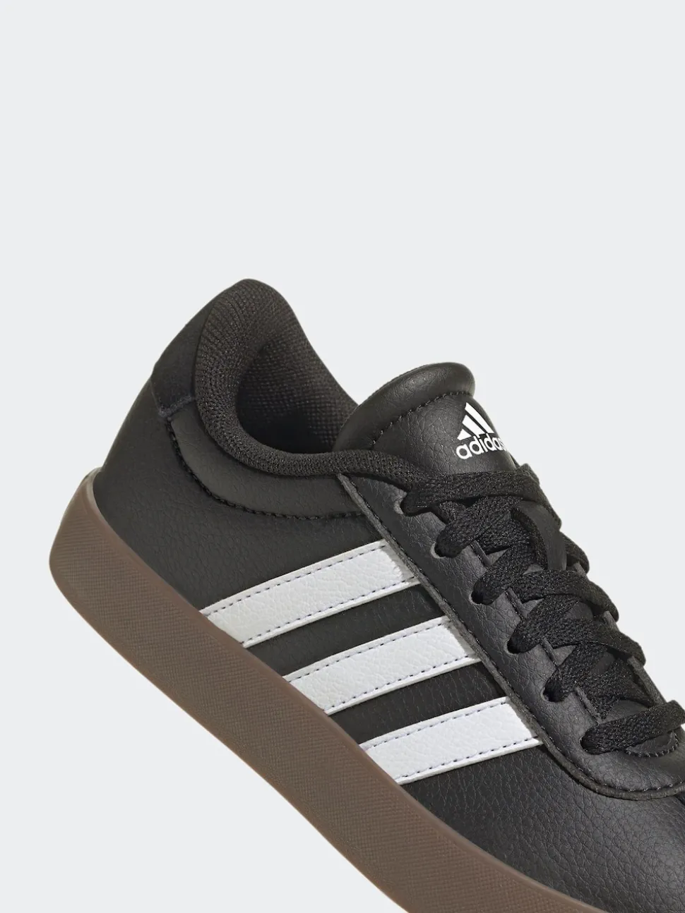 adidas Black/Tan VL Court 3.0 Kids Trainers