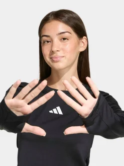 adidas Black Techfit Long Sleeved T-Shirt