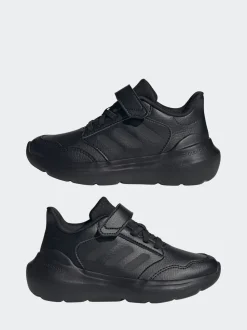 adidas Black Tensaur Run 3.0 Hook and Loop Kids Trainers