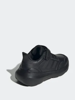 adidas Black Tensaur Run 3.0 Hook and Loop Kids Trainers