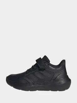 adidas Black Tensaur Run 3.0 Hook and Loop Kids Trainers