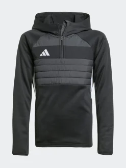 adidas Black Tiro 25 Essentials Winterized Training Top Kids