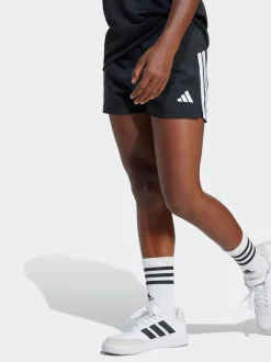 adidas Black Train Essentials 3-Stripes Shorts Kids